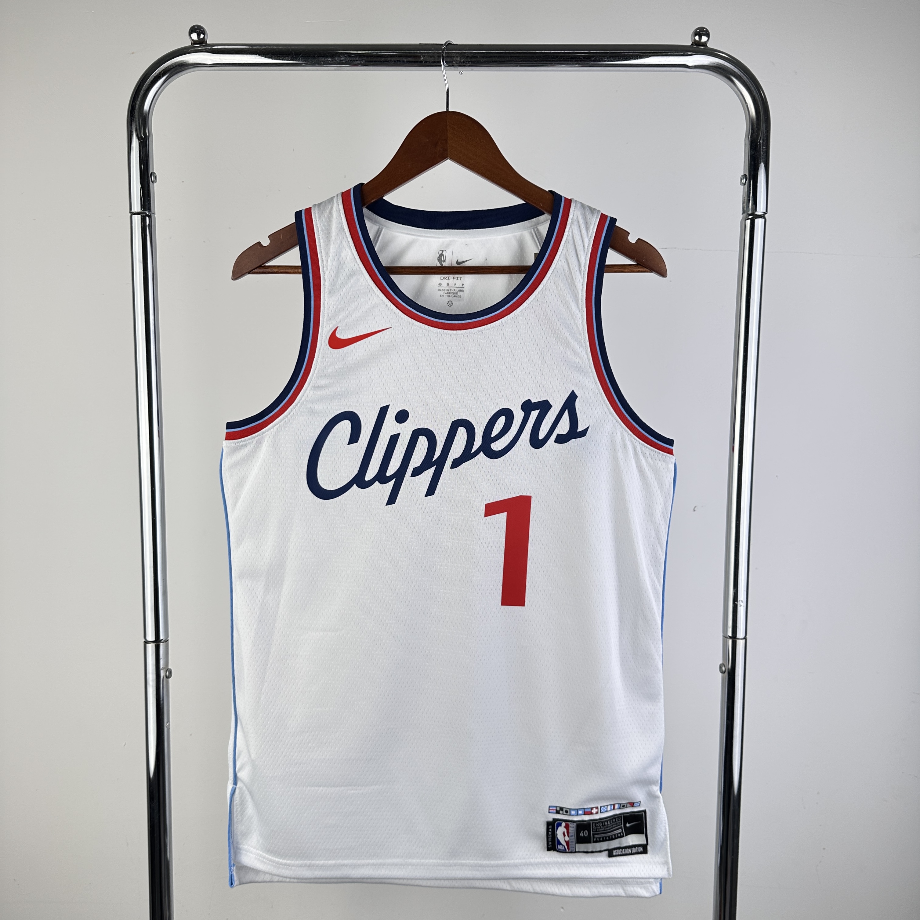 Men Los Angeles Clippers #1 Harden White Season Nike 2025 NBA Jersey->los angeles clippers->NBA Jersey